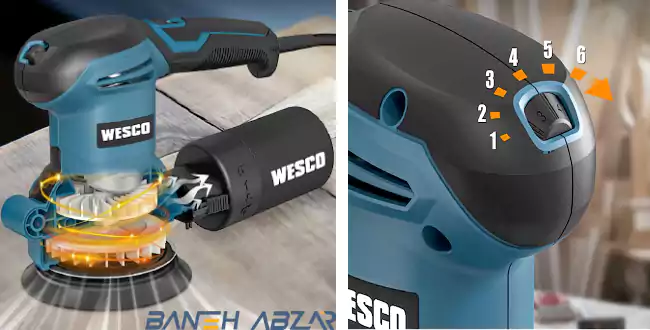 سنباده لرزان و اربیتال وسکو ws4265.1