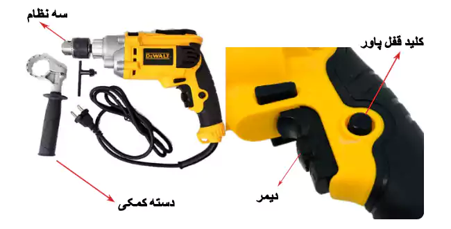 عکس دریل گیربکسی 1250 وات دیوالت 4032A