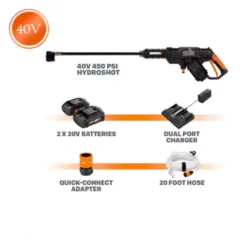 کارواش شارژی 40 ولت ورکس مدل WG644E